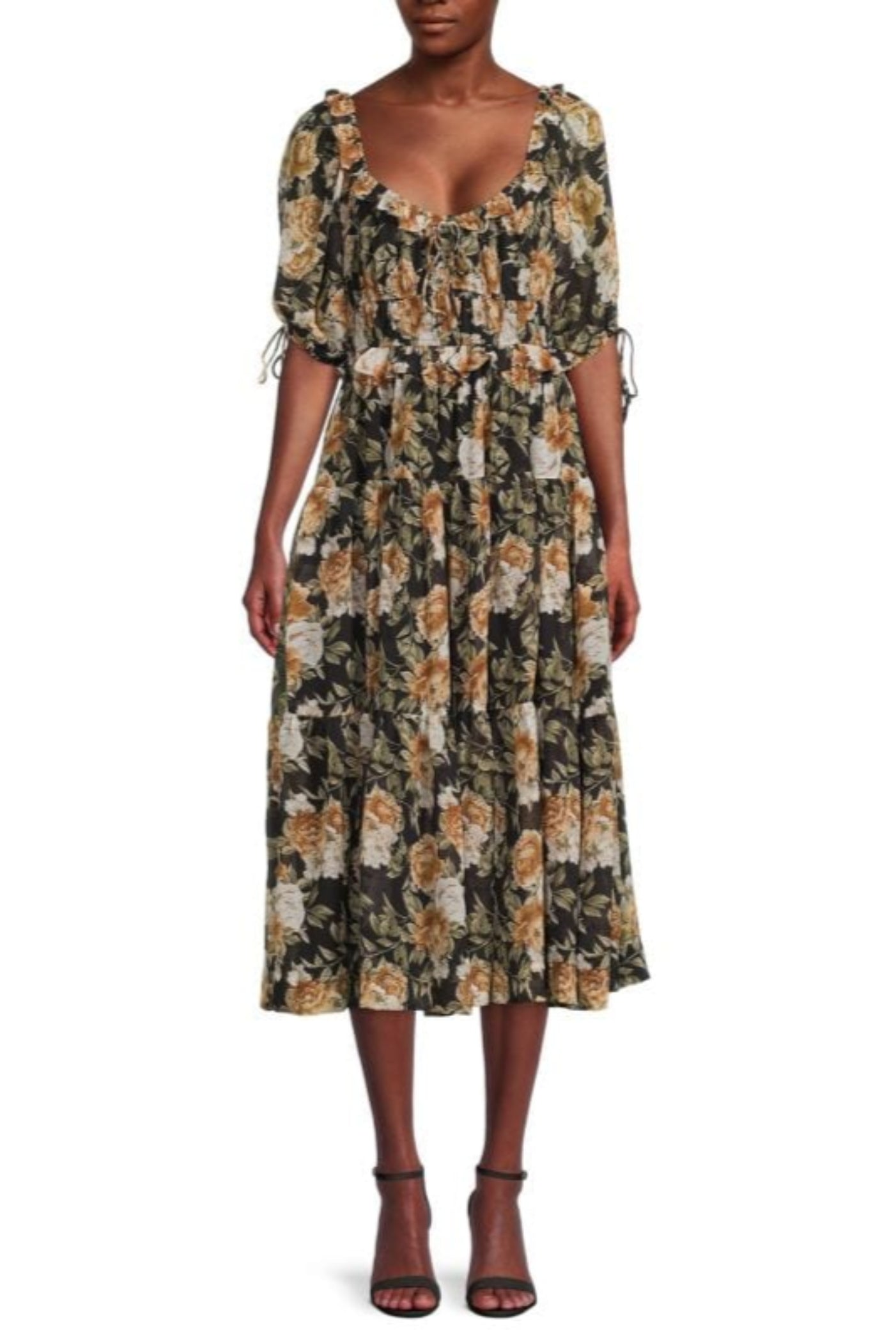 FLORAL PRINT MIDI