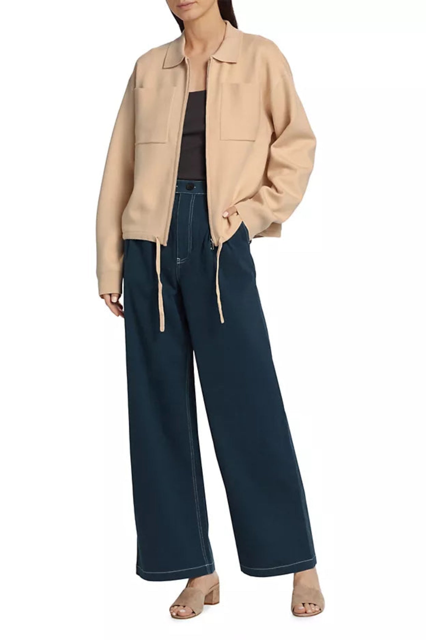 COTTON TWILL TROUSERS