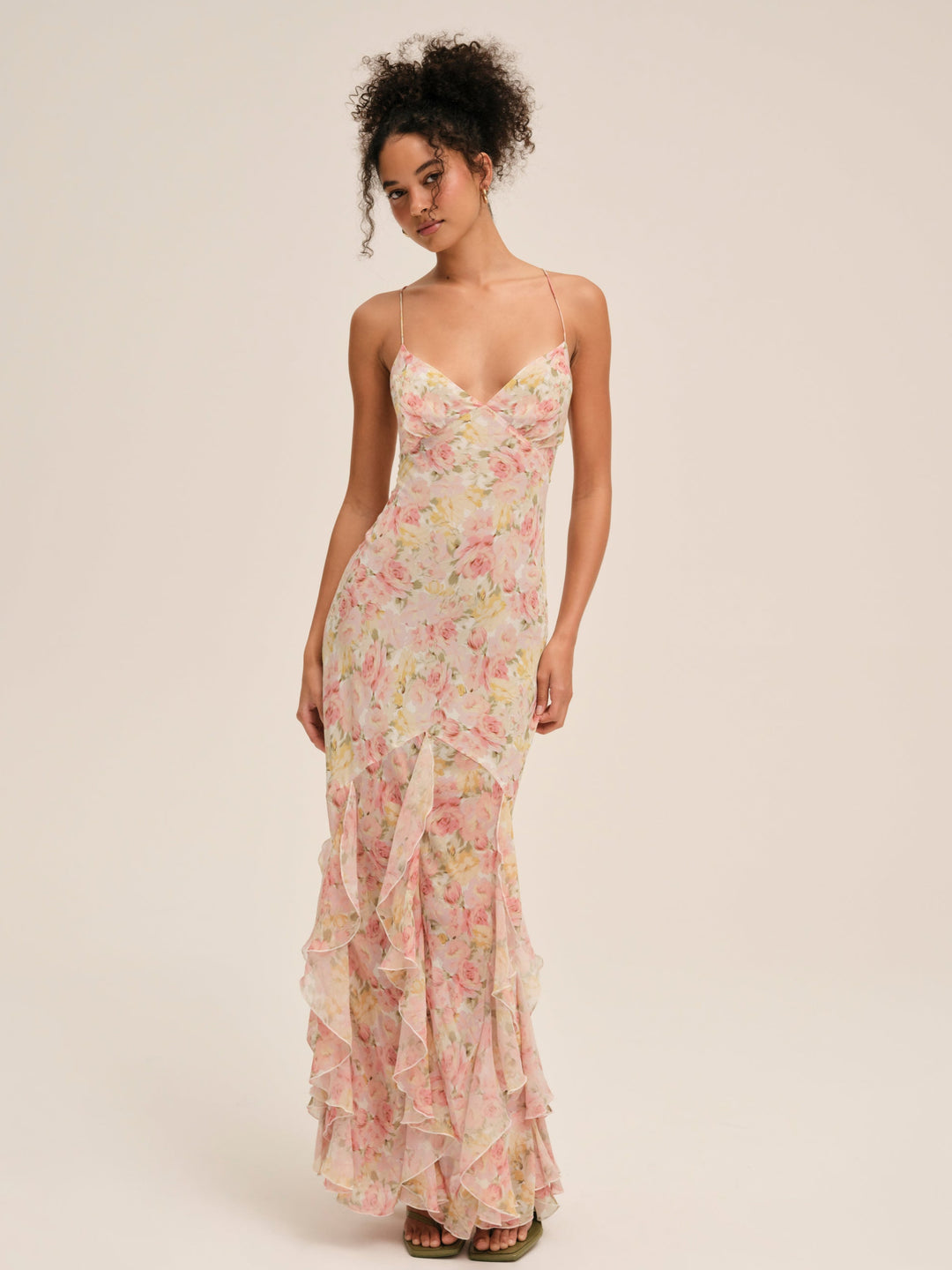 elea maxi dress Floral by For Love & Lemons for Rent this dress drapes elegantly and feels soft against the skin For Love & Lemons Elea