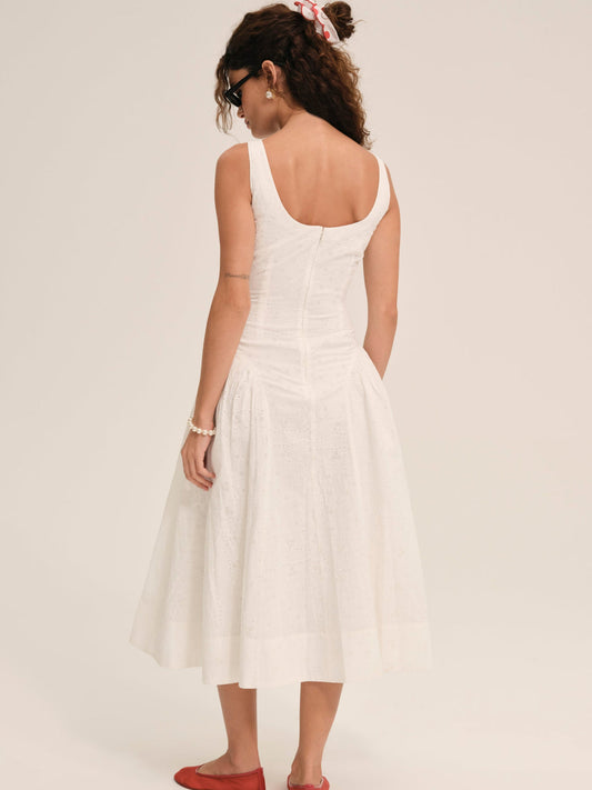 HANDKERCHIEF MIDI DRESS