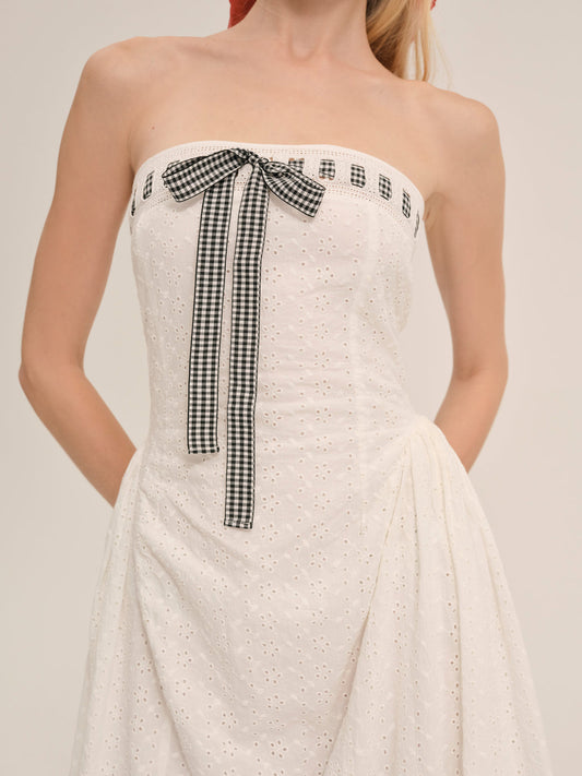 ROSIE RIBBON MIDI DRESS