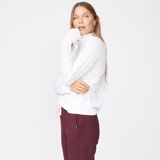 MOCK NECK SWEATSHIRT