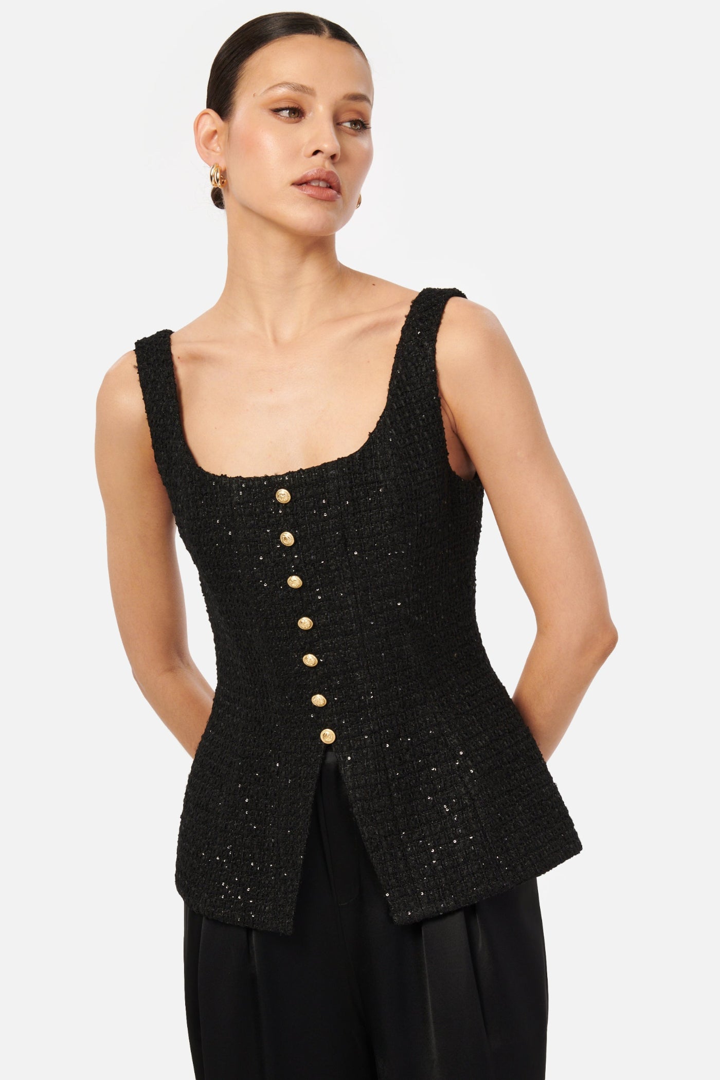 ROSITA TWEED TOP