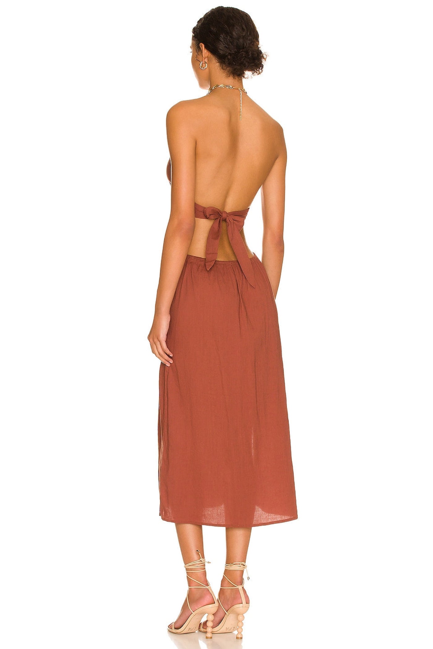 SHELL MIDI DRESS