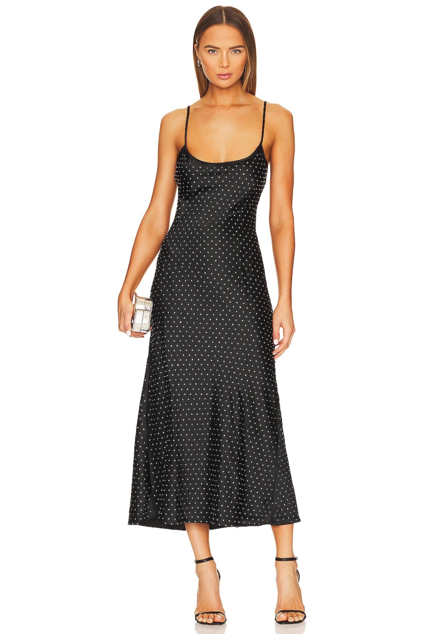 SLIP MIDI DRESS