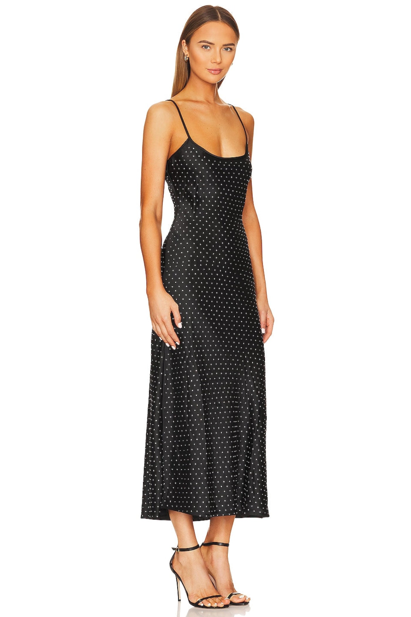 SLIP MIDI DRESS