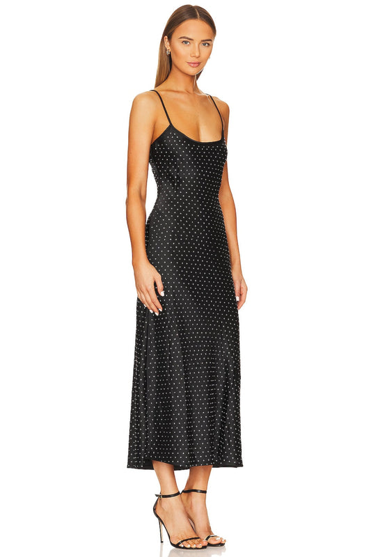 SLIP MIDI DRESS