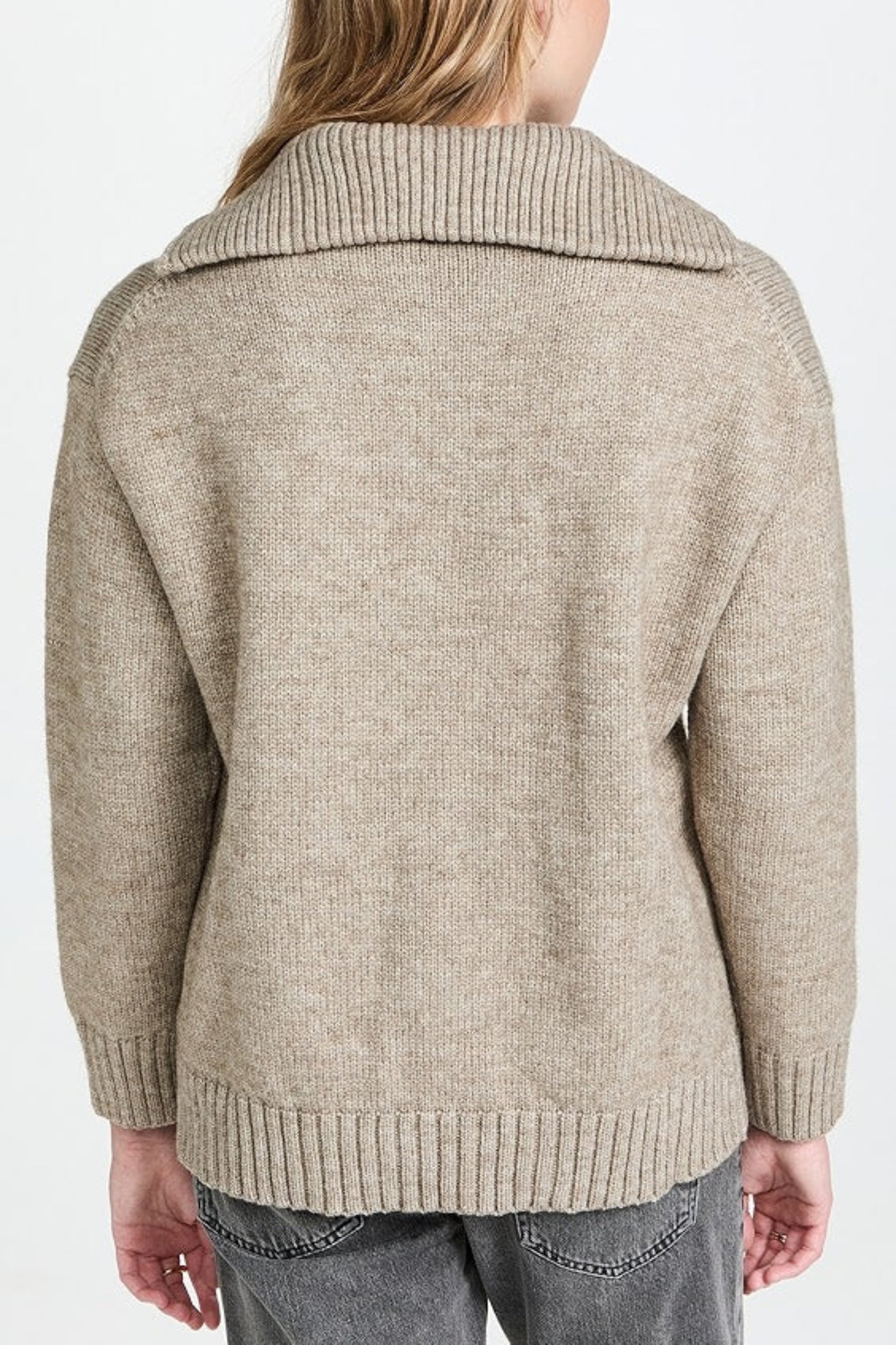 KNIT ZIP PULLOVER