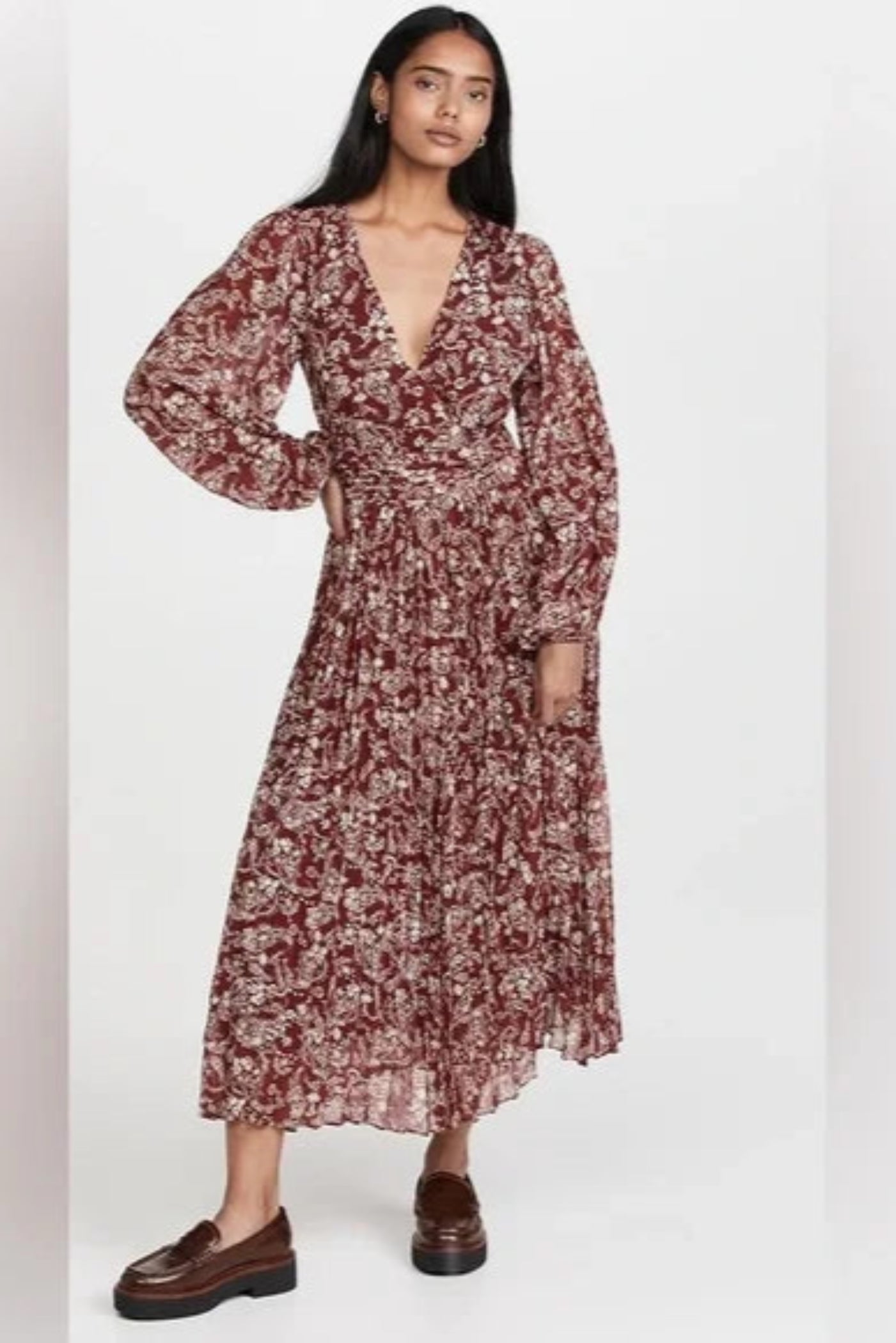 PAISLEY PRINT DRESS