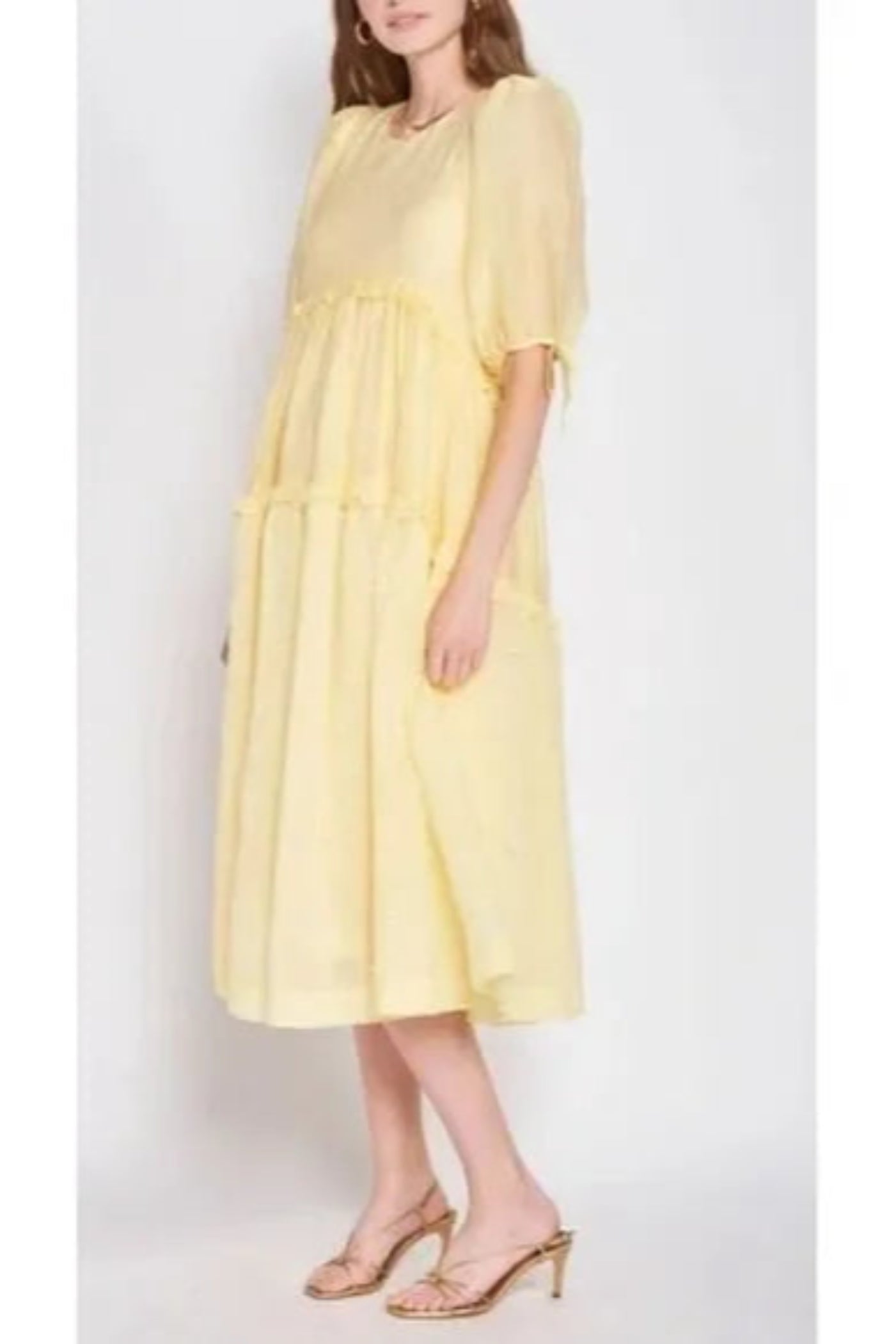 TIERED PUFF DRESS