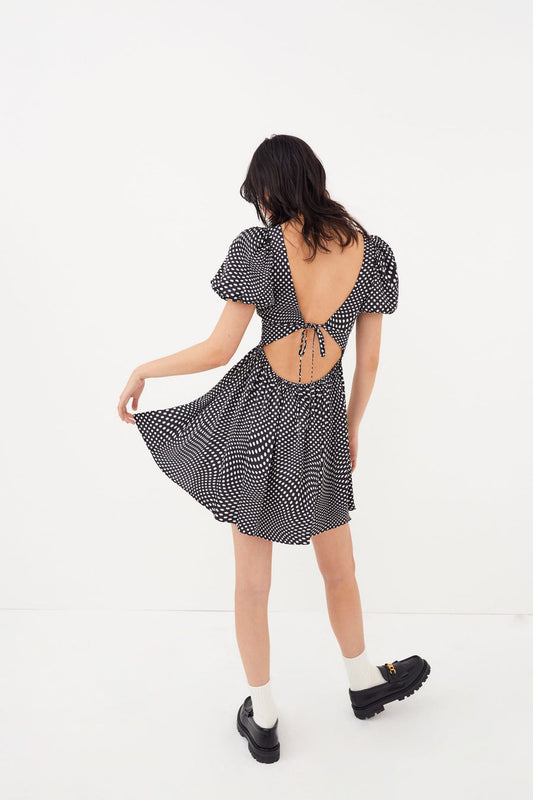 ANYA PUFF SLEEVE MINI DRESS
