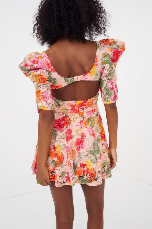 DASCHA PUFF SLEEVE MINI DRESS