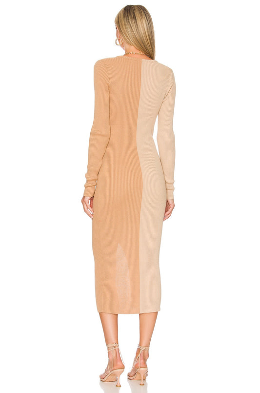 COLOR BLOCK DRESS