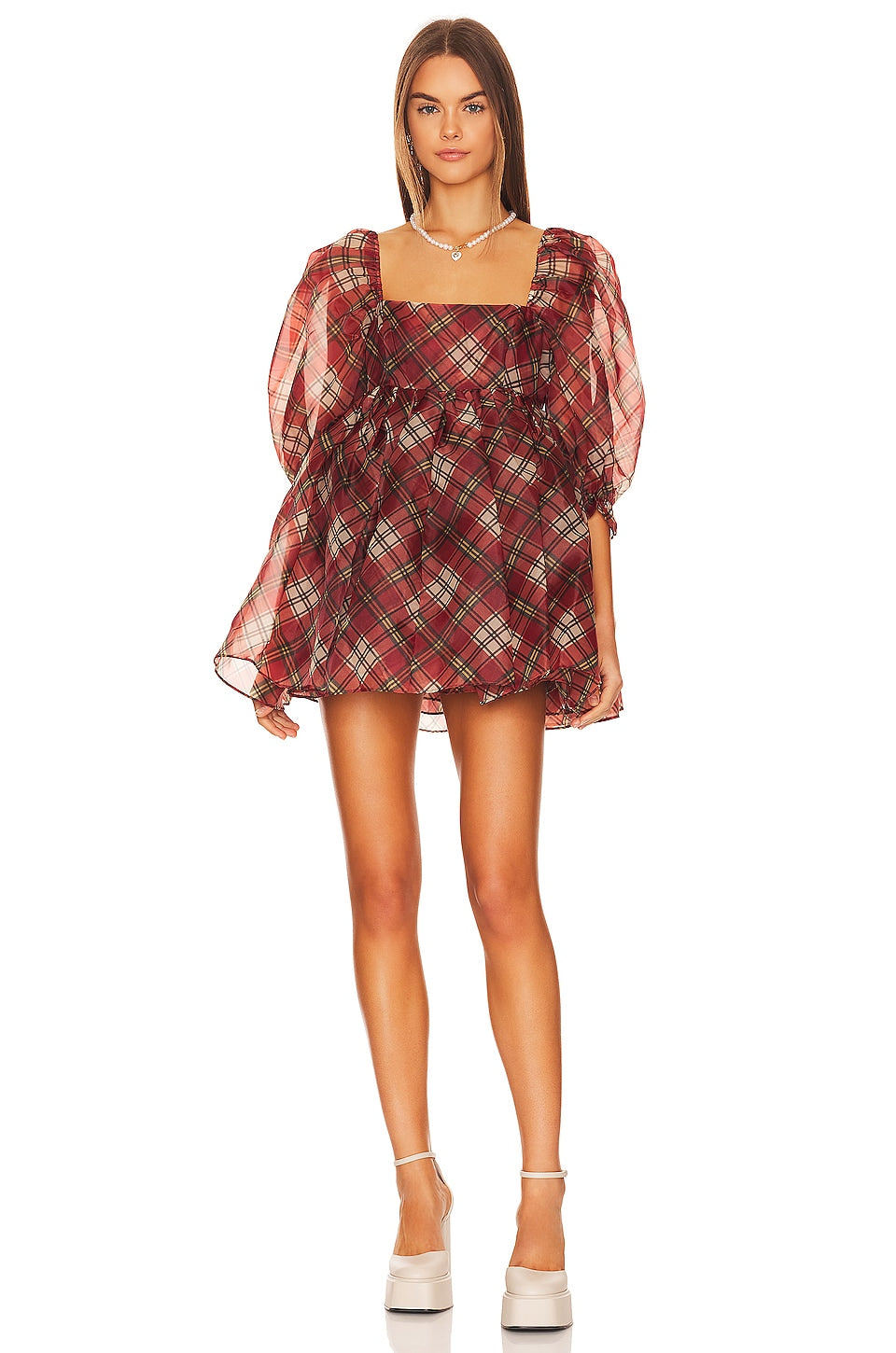 puff dress I've Got Sunshine Puff Sleeve Mini Dress Blush