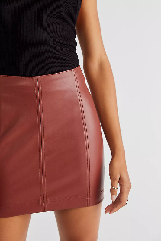 FEMME LEATHER SKIRT