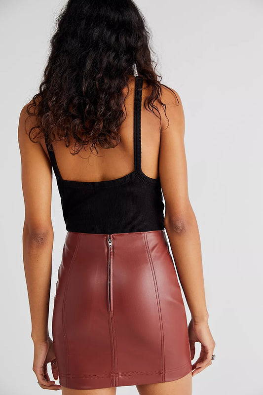 FEMME LEATHER SKIRT