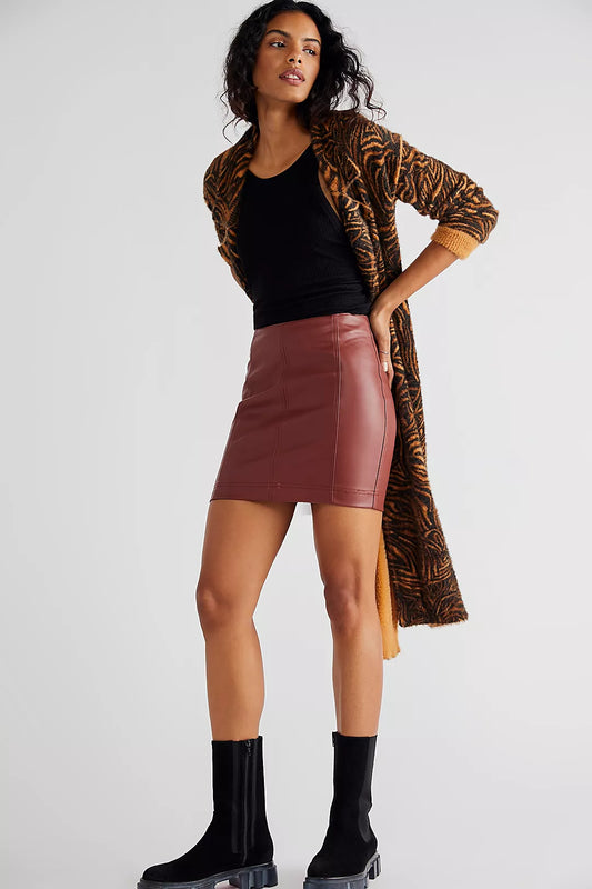 FEMME LEATHER SKIRT