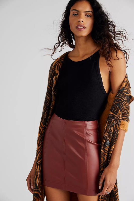 FEMME LEATHER SKIRT