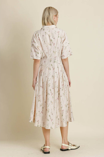 FLORAL MIDI DRESS