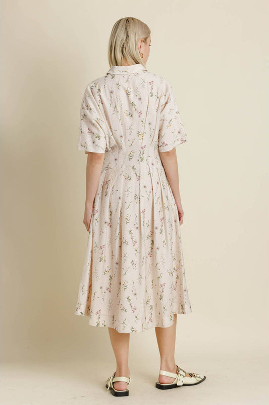 FLORAL MIDI DRESS