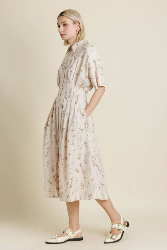 FLORAL MIDI DRESS
