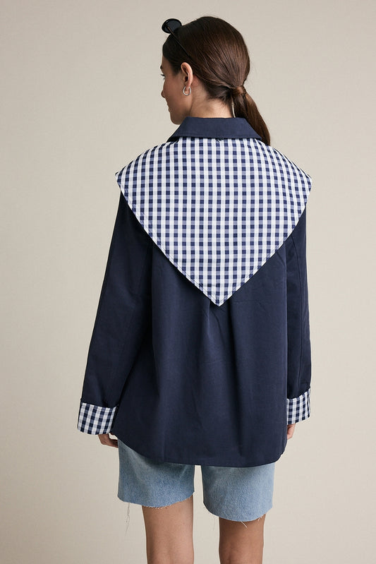 SCARF DETAIL JACKET