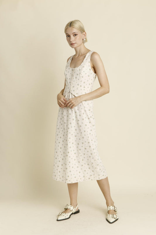 FLORAL MIDI DRESS