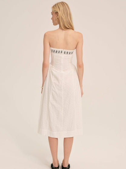 ROSIE RIBBON MIDI DRESS