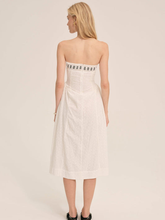 ROSIE RIBBON MIDI DRESS