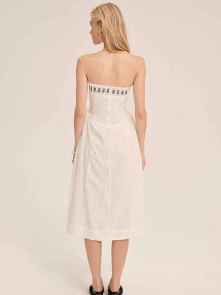 ROSIE RIBBON MIDI DRESS