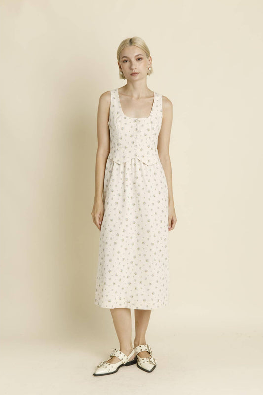 FLORAL MIDI DRESS