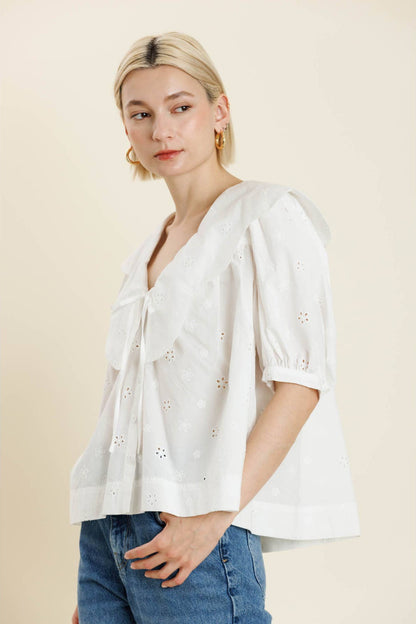 SCALLOP BLOUSE