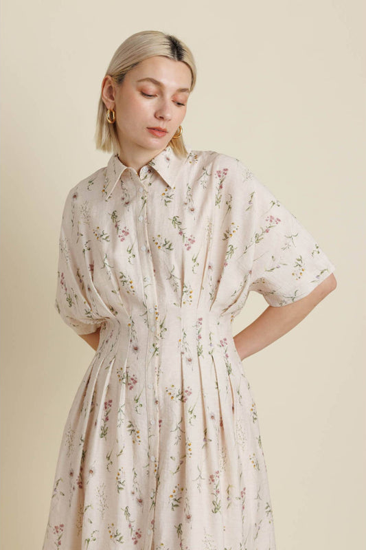 FLORAL MIDI DRESS