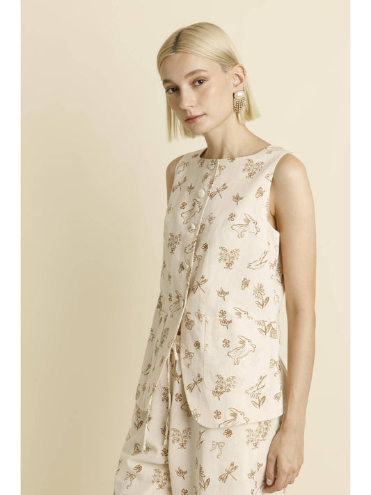 PRINTED VEST