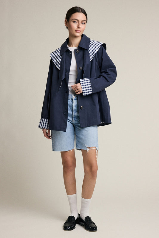 SCARF DETAIL JACKET