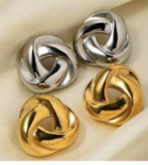 SWIRL STUD EARRING