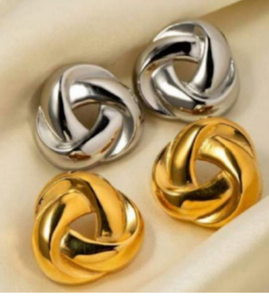 SWIRL STUD EARRING