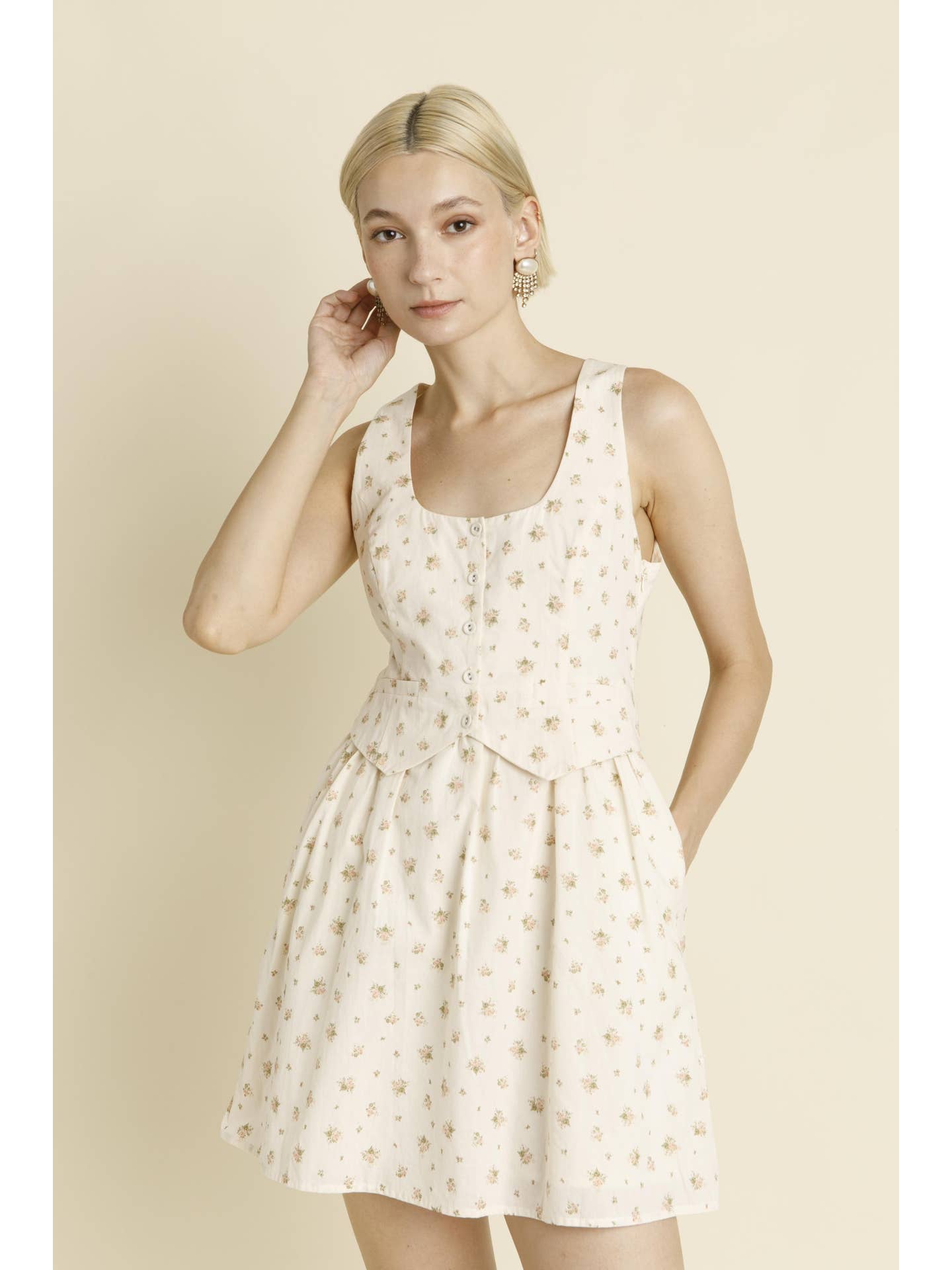 FLORAL MINI DRESS