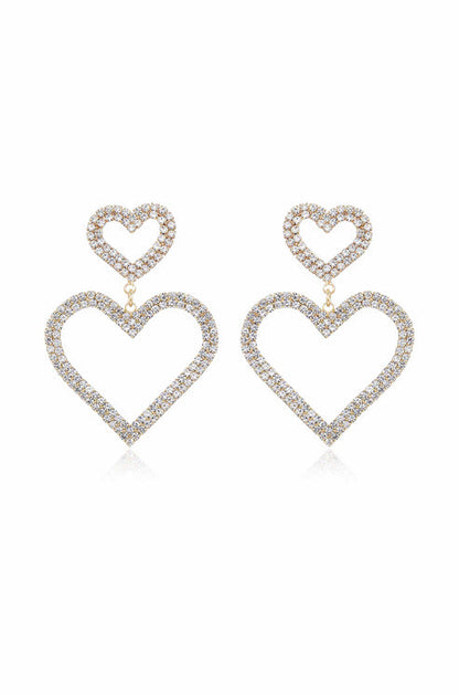 HEART CRYSTAL EARRINGS