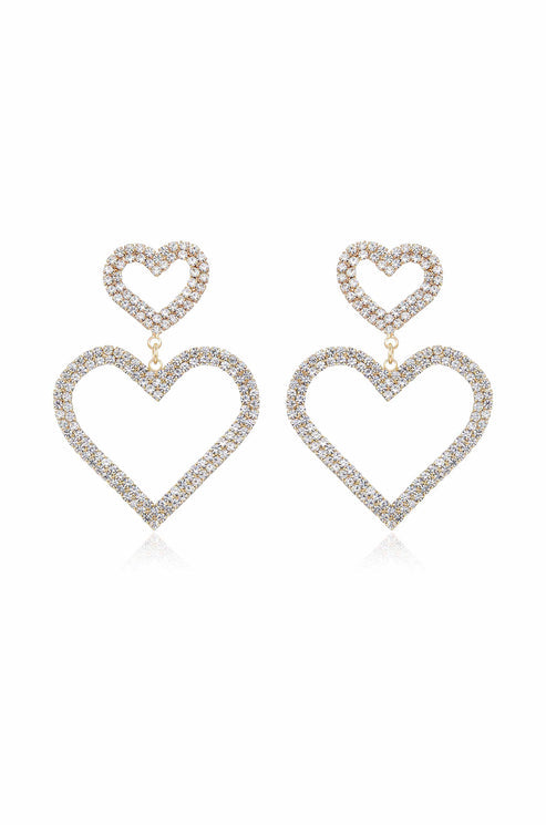 HEART CRYSTAL EARRINGS