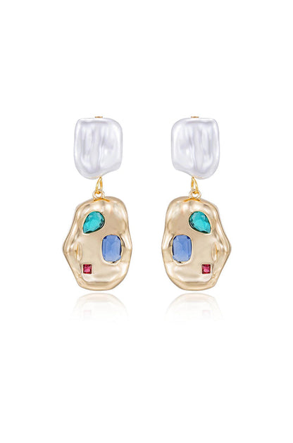RAINBOW PEARL EARRINGS
