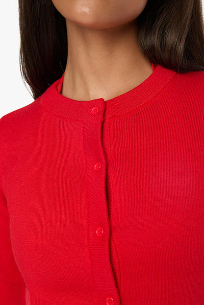 CREWNECK CARDIGAN