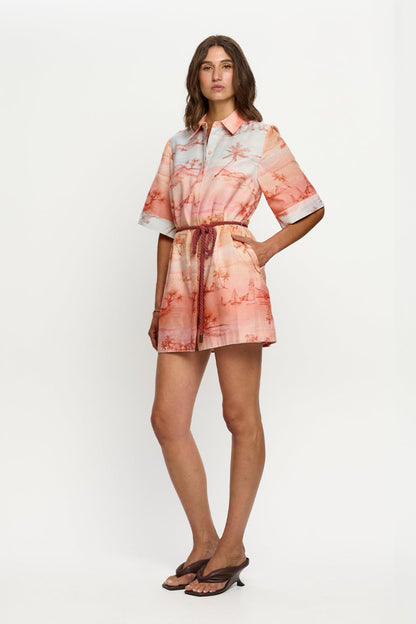 SUNSET SHIRT MINI DRESS