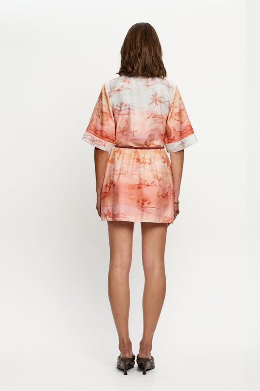 SUNSET SHIRT MINI DRESS