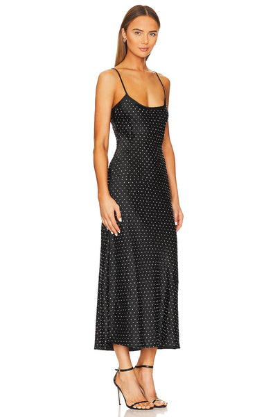 SLIP MIDI DRESS