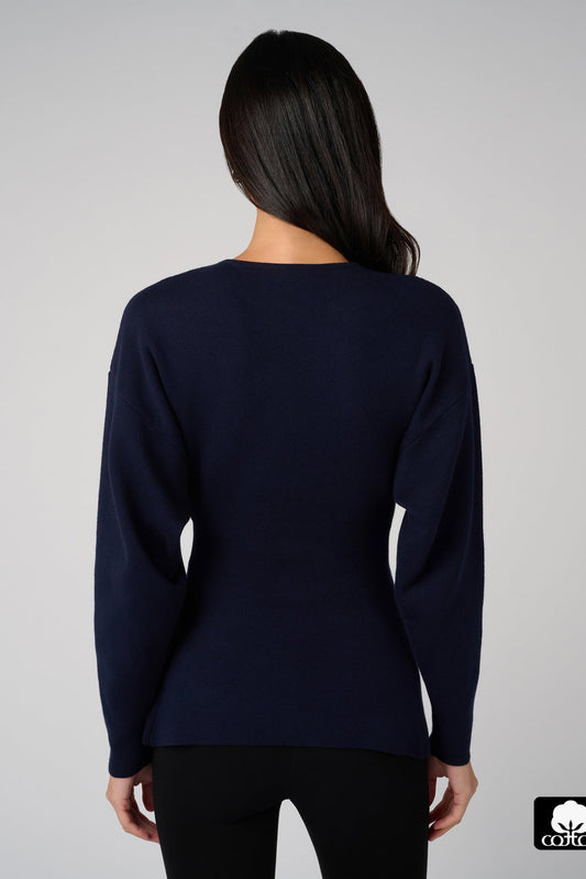 DROP SHOULDER CARDIGAN