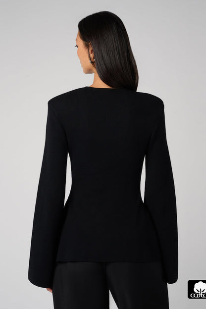 CINCHED WAIST SWEATER