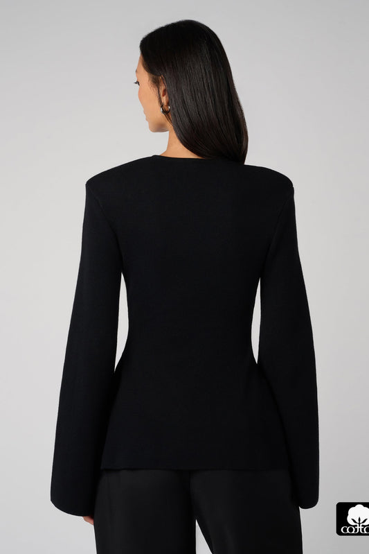 CINCHED WAIST SWEATER