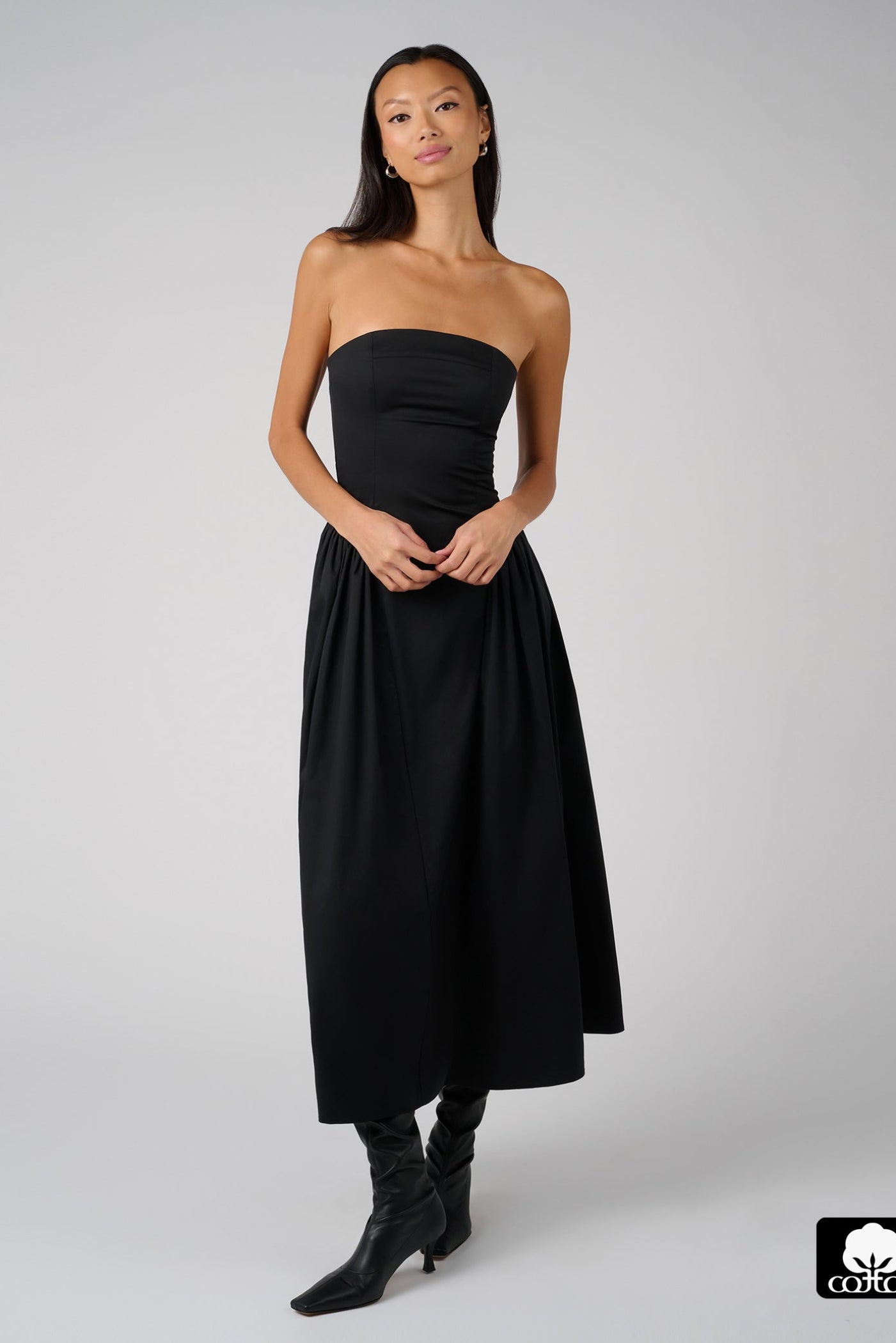 STRAPLESS CORSET DRESS