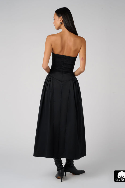 STRAPLESS CORSET DRESS